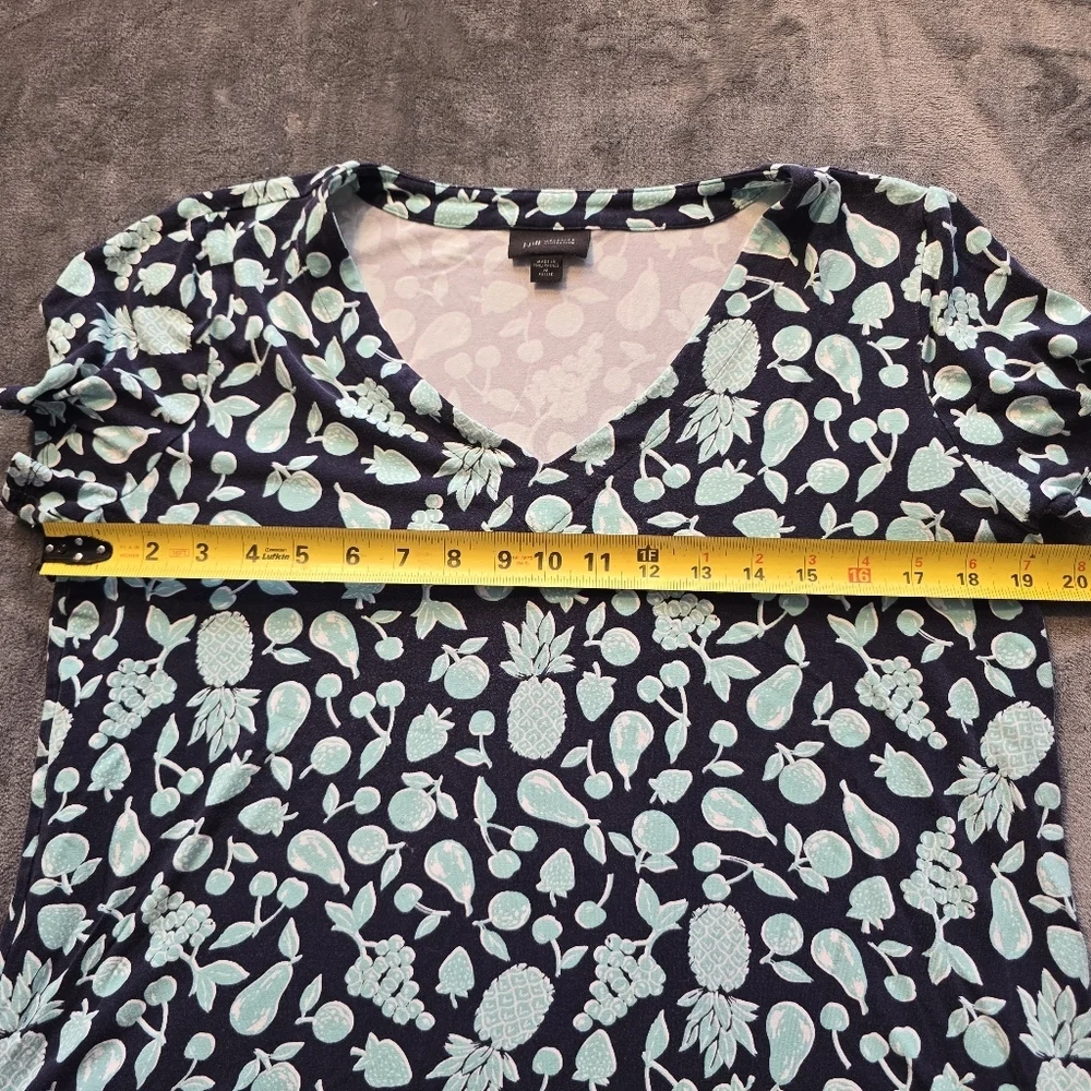 J.Jill Wearever Fruit Tee Shirt Size Medium Petite